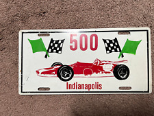 Indiana 1960s Indianapolis 500 booster license plate picture