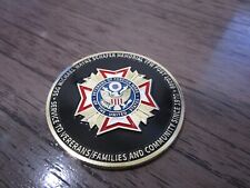 Veterans Of Foreign Wars Forever Grateful For Your Service Challenge Coin #266R picture