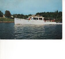 Postcard ME Boothbay Harbor Excursion Boat ARGO F22 picture