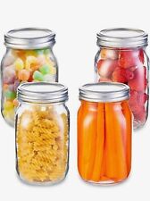Mason Jars 32oz with Lids, Labels, and Pen  4 Pack picture