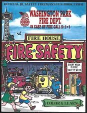 Vintage 1999 Washington Park IL Fire Department Fireman's Fun Coloring Book picture
