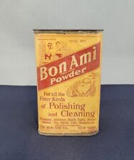 Vintage Bon Ami Household Cleaning Cardboard Container Tin Advertising picture