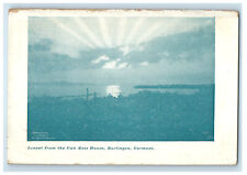 c1900s Sunset from the Van Ness House Burlington Vermont VT Antique Postcard picture