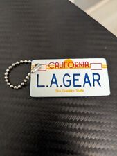 Vintage LA Gear California License Plate Key Chain Retro Shoe Tag 90s picture