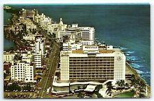 1950s MIAMI BEACH FLORIDA THE SEVILLE HOTEL OCEAN FRONT 29th ST POSTCARD P2790 picture