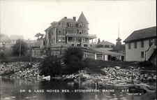 Stonington Maine ME Noyes Residence Eastern Illus Real Photo Vintage Postcard picture