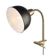 Zuri Clip-Arm Table Lamp with Shade Black - Globe Electric: Adjustable Gooseneck picture