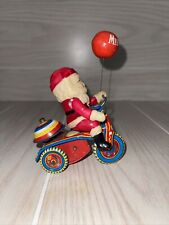 1950's SANTA CLAUS  Cycle Tin Litho Wind-Up Toy  in Box - Works picture