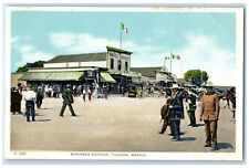c1930's Crowd Scene Business Section Tijuana Mexico Unposted Vintage Postcard picture