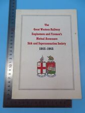The GWR Enginemen and Fireman's Mutual Assurance 1865 - 1965 PB picture