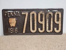 1918 Pennsylvania License Plate picture