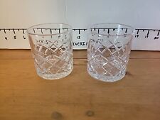 2 Courvoisier VSOP French Cognac Brandy Sipping Rocks Glasses Embossed Barware picture