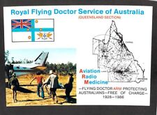 B4041 Australia Q Royal Flying Doctor Service Map postcard picture