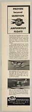 1957 Print Ad Edo Amphibious Floats Cessna 180 Airplane College Point,New York picture