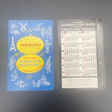 1958 First National City Bank Pocket Calendar Travelers Checks - Branchville SC picture