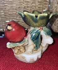 Cracker Barrel Red Cardinal Candle Holder/Trinket Holder Decor Figurine picture