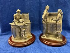 RARE - Set of 2 HALLMARK RETAIL EXCELLENCE PEWTER AWARDS, DUANE UNRUH 1996-2005 picture