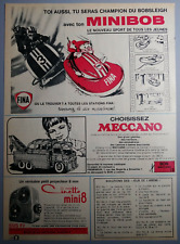 60'S - VINTAGE PAPER PRINT AD - CINETTE MINI 8 MECCANO TOYS MINIBOB FINA picture