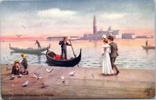 Postcard Italy Venice Tuck 7037 - Gondola ? Signor picture