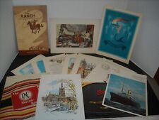 Lot of 13 Different Vintage Restaurant & Cruise Ship Menus picture
