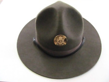 US MILITARY DRILL SERGEANTS HAT, F-40 INSTRUCTOR, CAMPAIGN, 7-1/8, VINTAGE, NICE picture