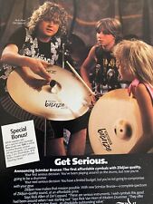 Def Leppard, Rick Allen, Zildjian Cymbals, Full Page Vintage Promotional Ad picture