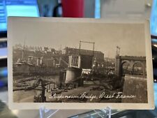 RPPC Suspension Bridge Brest France Real Photo Undivided Back Postcard s330 picture