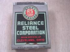 1930's Reliance Steel Corporation Toledo Division Toledo Ohio OH Empty Matchbook picture