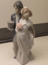Lladro Boda Actual Wedding Bells Bride Groom Figurine Retired Excellent picture