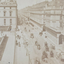 Paris France 1860s Street Hippolyte Jouvin Rue De Rivoli Scene Stereoview K262 picture