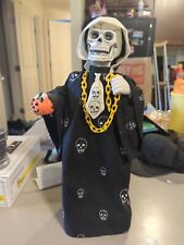 Vintage 1993 Holiday Creations 16 in. Laughing Skeleton Partially Working  picture