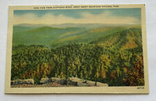 Vintage Linen Postcard ~ Heintooga Ridge View ~ Smoky Mountains Tennessee TN picture