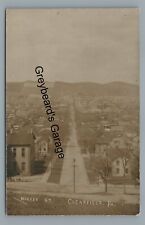 RPPC Market Street View CLEARFIELD PA County Real Photo Postcard picture