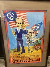 Rare Original 1972 “Vote McGovern” Presidential Campaign Poster picture