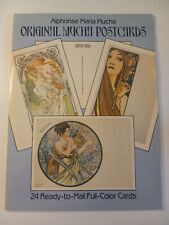 Vintage Alphonse Mucha Book of 23 Full Color Postcards picture