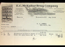 1926 E.C. Mckallor Drug Co Binghamton NY,  R. H. Bower Drug Store, Wellsboro PA picture