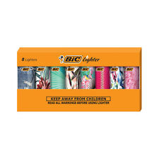BIC Mini Lighter, Assorted Fashion Designs, Set of 8 Pocket Lighters picture