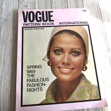 Vintage VOGUE  International Pattern Book Magazine Feb/March 1969 Maud Adams picture