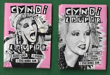 TWO  (2) 1985 Topps Cyndi Lauper Trading Cards  unopened packs picture