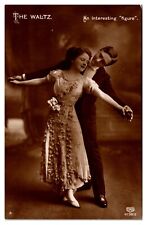 ANTQ The Waltz, An Interesting Figure, Couple, Romance, Postcard picture