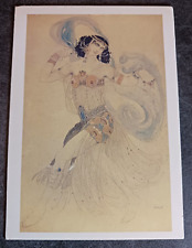 postcard Leon Bakst Salome costume design Oscar Wilde art unposted picture