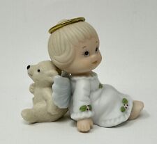Enesco Ruth Morehead Holly Babes 1997 Angel w/ Bear Cub picture