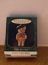 Vtg Hallmark Keepsake Ornament Teddy Bear Style #3 Miniature Sailor '99 Open Box picture