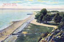 NEW HAVEN CT - Beach From Fort Hale Park Postcard picture