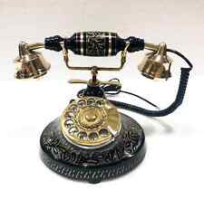 Beautiful Vintage Antique Nautical Solid Brass Rotary Dial Working Telephone picture