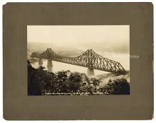 1910s P &L.E.R.R. Pittsburgh & Lake Erie Ohio River Bridge Beaver PA Photo picture