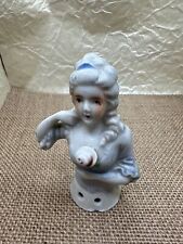 Antique Japanese Porcelain Victorian Lady Half Doll picture