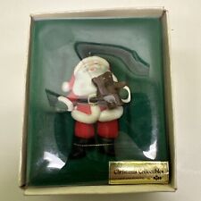 Christmas Collectibles Ornaments By Russ Santa Claus Holding Teddy Bear picture