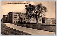 c1920s High and Practical Art School, Laconia New Hampshire NH Postcard p1949 picture