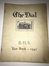 THE DIAL 1941 BRATTEBORO VERMONT HIGH SCHOOL  Vintage Antique Yearbook picture